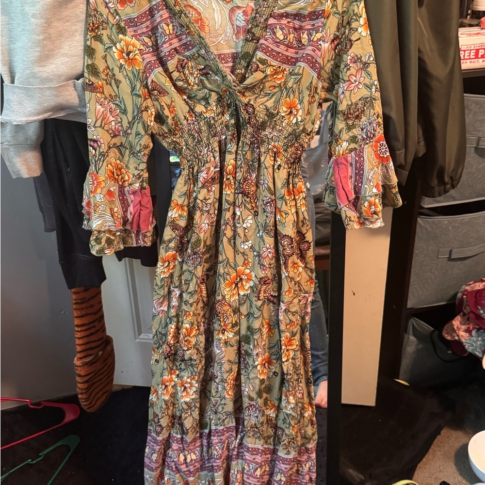Floral Multicolor Maxi Dress